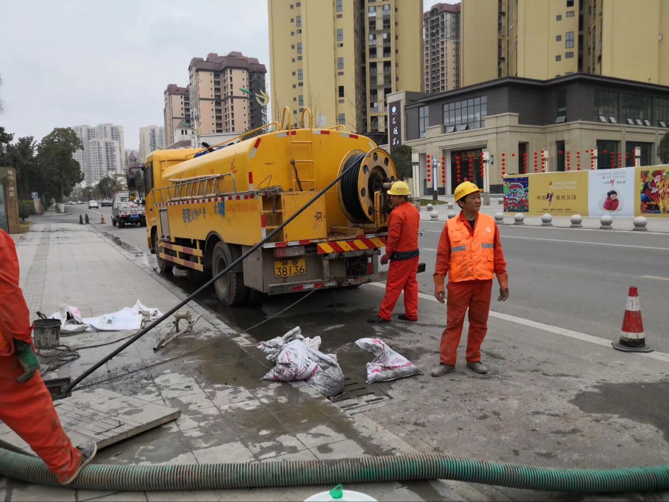 靖江排污管道清淤-管道清洗